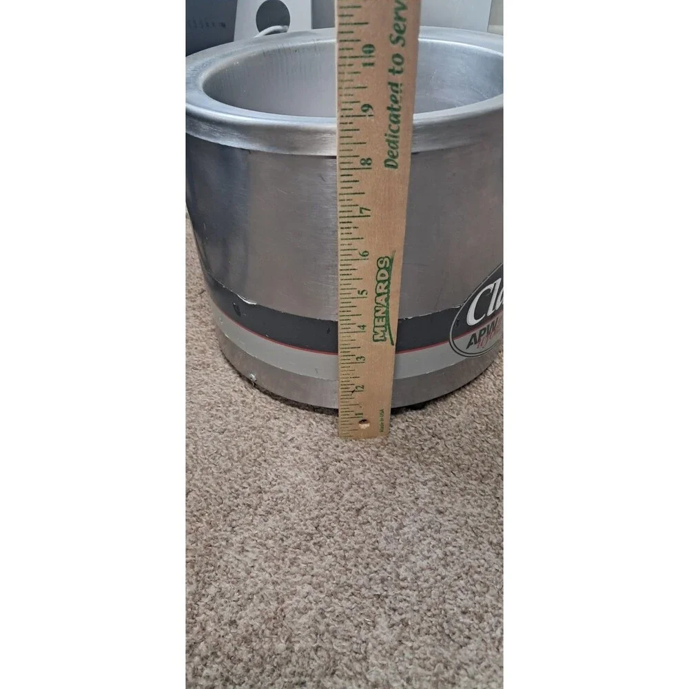 APW Wyott RCW-07 Commercial 7 Qt Round Countertop Warmer Soup Food Cooker 120V